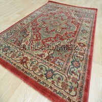Kash Rugs Traditional Wilton Washed Antique Look Rug Rusty Red & Beige 160x230cm Kash Rugs Traditional Wilton Washed Antique Look Rug Rusty Red & Beige 160x230cm