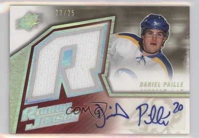 2005-06 SPx Rookie Jersey Spectrum 23/25 Daniel Paille #223 Rookie Auto RC 0c3