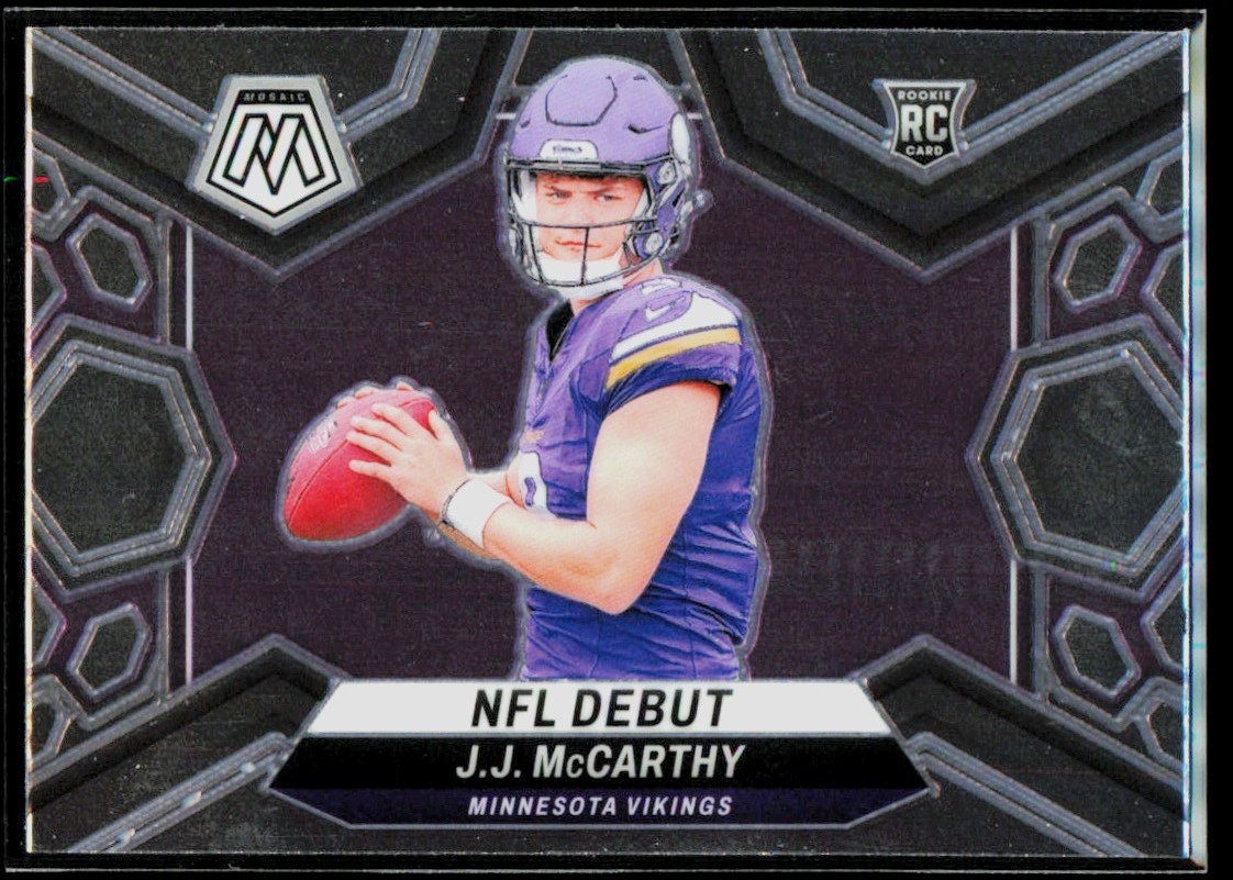 2024 Panini Mosaic Debut J.J. McCarthy Rookie Minnesota Vikings #275