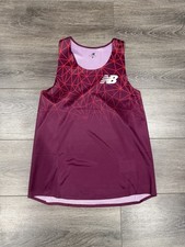 Camiseta para correr New Balance Pro Elite mediana granate para hombre nueva sin etiquetas
