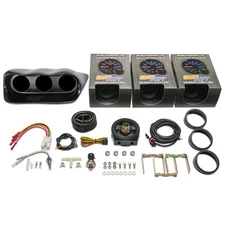 GlowShift Boost Oil Pressure Oil Temp Gauges + Dash Pod for 02-07 Subaru WRX