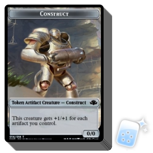 10 pcs CONSTRUCT TOKEN (14/14) Dominaria Remastered Magic MTG MINT CARD