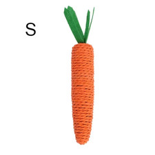 Cat Toy Carrot Sound Pet Products Bite Resistant Paper Rope Scratcher Clean Teet