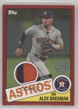 2020 Topps 1985 Topps Baseball Relics Red 18/25 Alex Bregman #85R-AB o7m