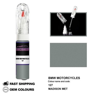 FÜR BMW MOTORRÄDER MADISON MET 127 Lackstift Pinsel Fix Kit Kratzer