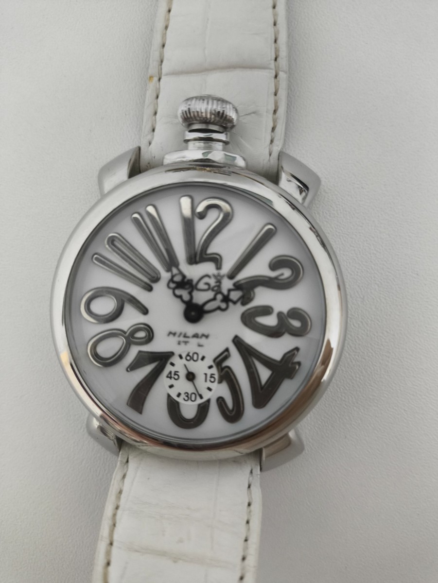 gagagaga様　用 Gaga Milano Manuale 48 mm Swiss Mechanical Hand-wind watch white