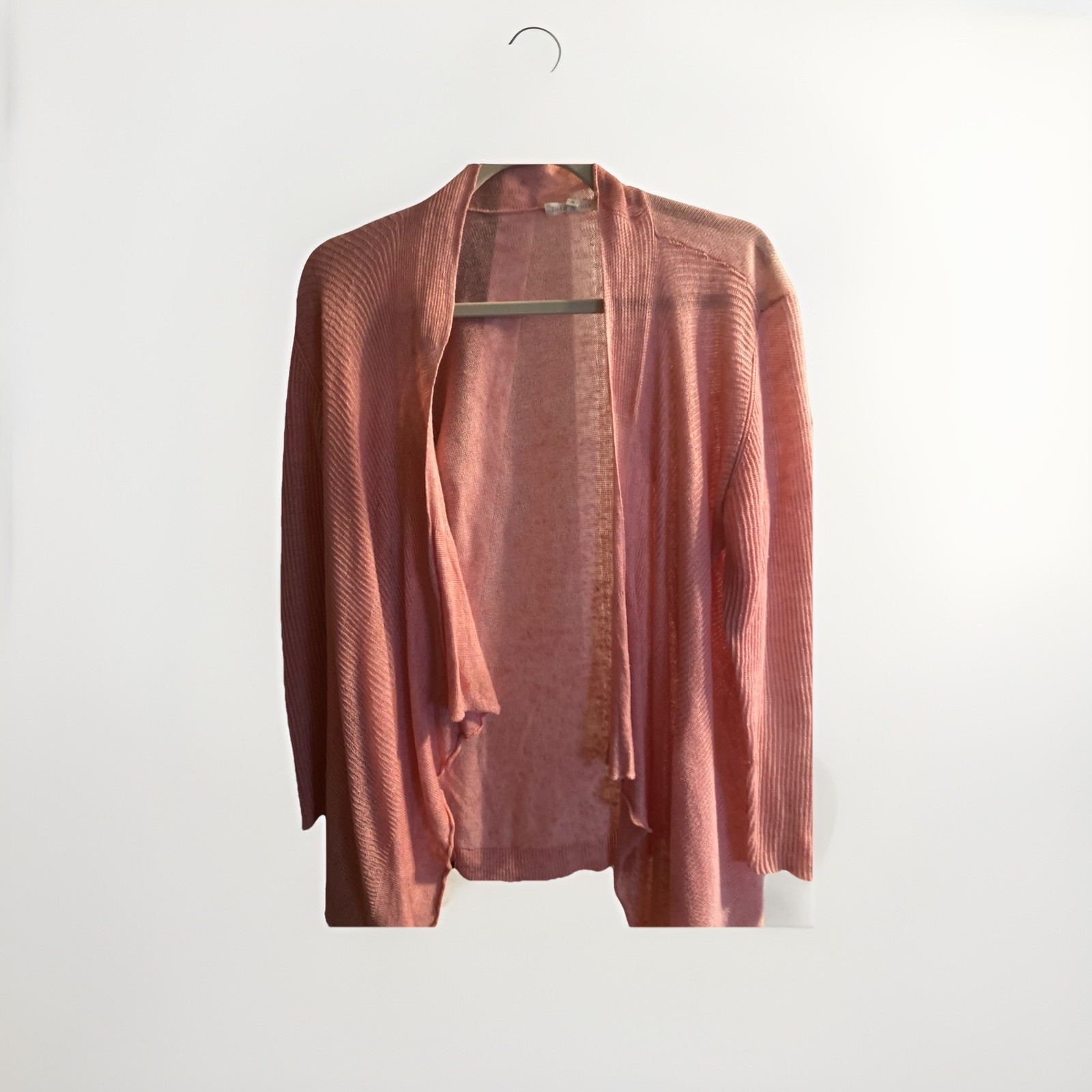 EILEEN FISHER Lightweight Open Front Cardigan size M