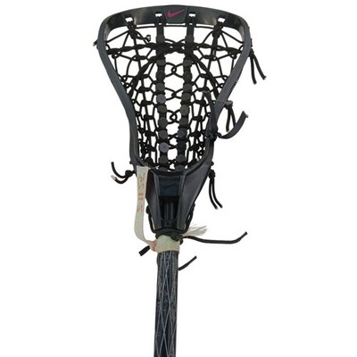 Nike Victory Lacrosse Stick 44in Black Pink Womens Attack Midfield Mesh
