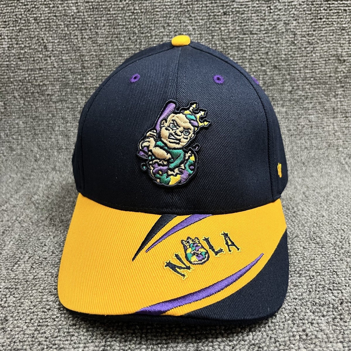 '47 Brand NOLA CAKES Mardi Gras Kids Adjustable Baseball Cap Navy