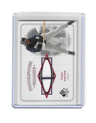 2001 SP Authentic Cooperstown Calling Tony Gwynn #CC-TG Patch Relic