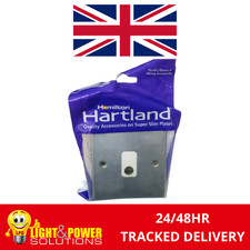 1 Gang 20A Flex Cable Outlet Satin Chrome with White Insert Hamilton 76COW