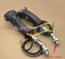 1 pc  Excavator harvester modification Metal joystick handle 5 button（6 line）