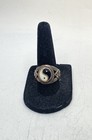 Sterling Silver 925 Jewelry Lot 3pc Yin Yang Ring Size 7 Coyote Pin Whale Tail — photo 2