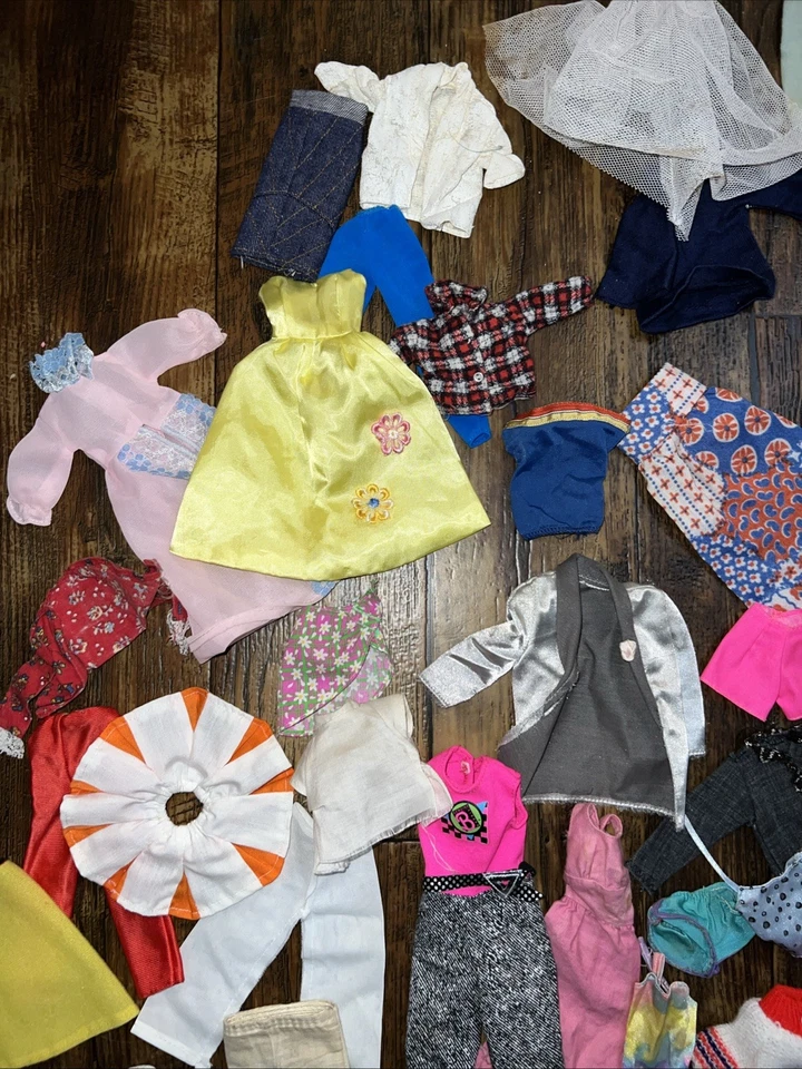 large vintage barbie doll clothing lot 60s-90s - Image 2 of 4