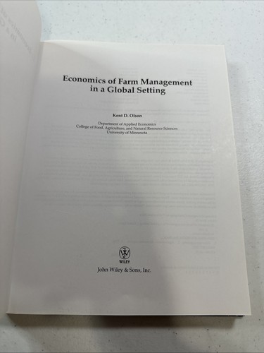 Economics of Farm Management in a Global Setting - Bild 3 von 5