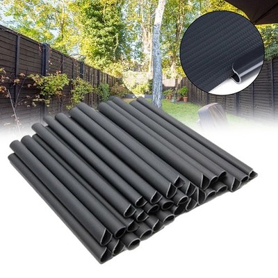 19 cm schwarze PVC Clips für Sichtschutz geeignet für mehrere für Zauntypen