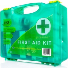 HSE Approved First Aid Kit 1–10 Person Workplace Wall Mount Box – 48pcs