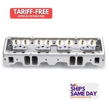 Edelbrock 60947 One Natural Aluminum Sbc Nhra Legal Cylinder Heads 64cc Ap Bar