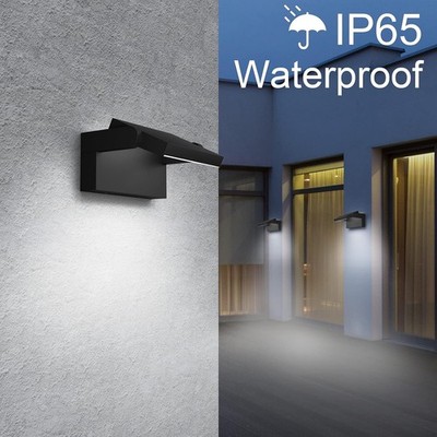 Klighten 24W LED Aplique de Pared Exterior, 3000K Lámpara de Pared