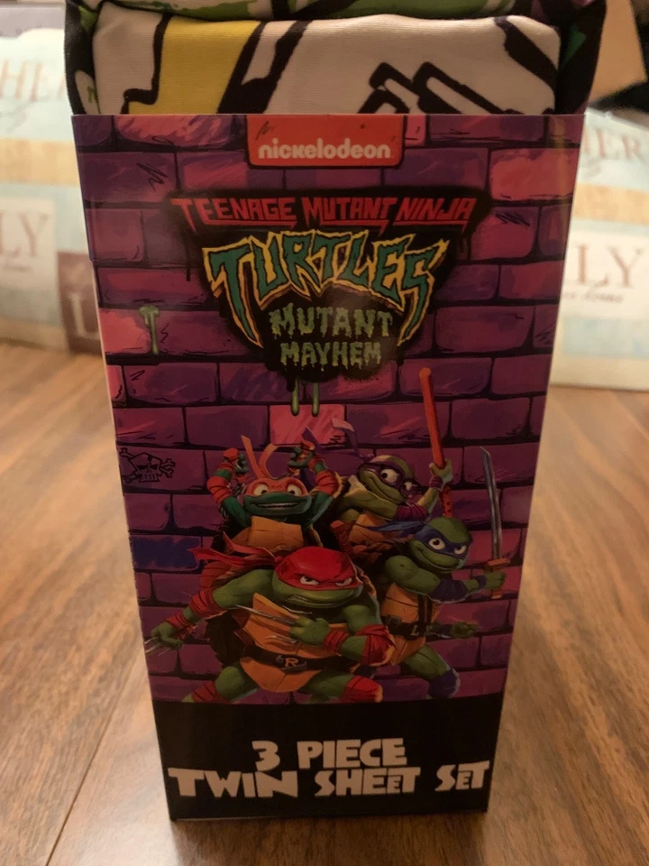 NUEVO • Juego de sábanas de microfibra Teenage Mutant Ninja Turtles de 3 piezas doble cama Sony Foto 4 de 4