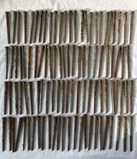 Lot of 100 Vintage 4-INCH SQUARE CUT NAILS (a...