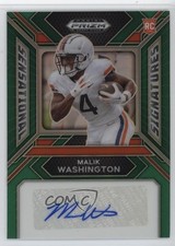 2024 Prizm Draft Picks Sensational Signatures Green Malik Washington Auto 6q5