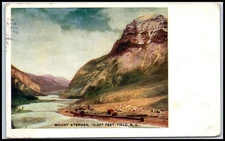 Postcard MOUNT STEPHEN, 10,527 FEET, FIELD, B. C.   A108
