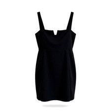 Nasty Gal Womens V-Neck Mini Dress, NWT, LBD, Large, Pull-On, Straight Skirt