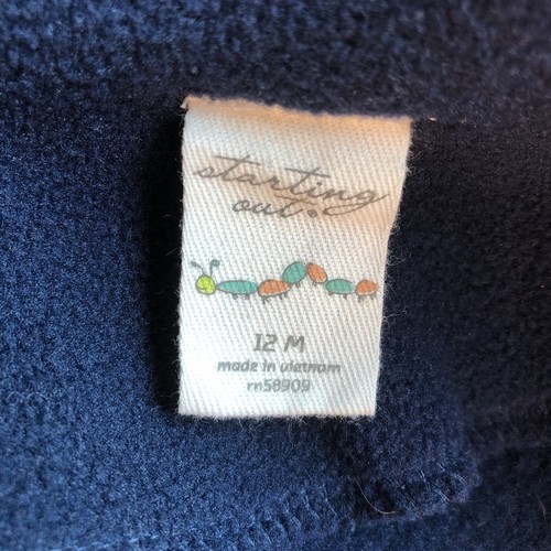 Starting Out marineblauer Fleece-Peacoat Größe 12 Monate Buster braun Versand Ahoi - Bild 4 von 5