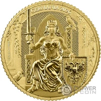 GERMANIA Queen on the Throne 1/10 Oz Gold Coin 20 Mark Germania 2026