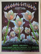 EMEK QUEEN Global Citizen Festival Concert Poster AE 100 Pearl Paper