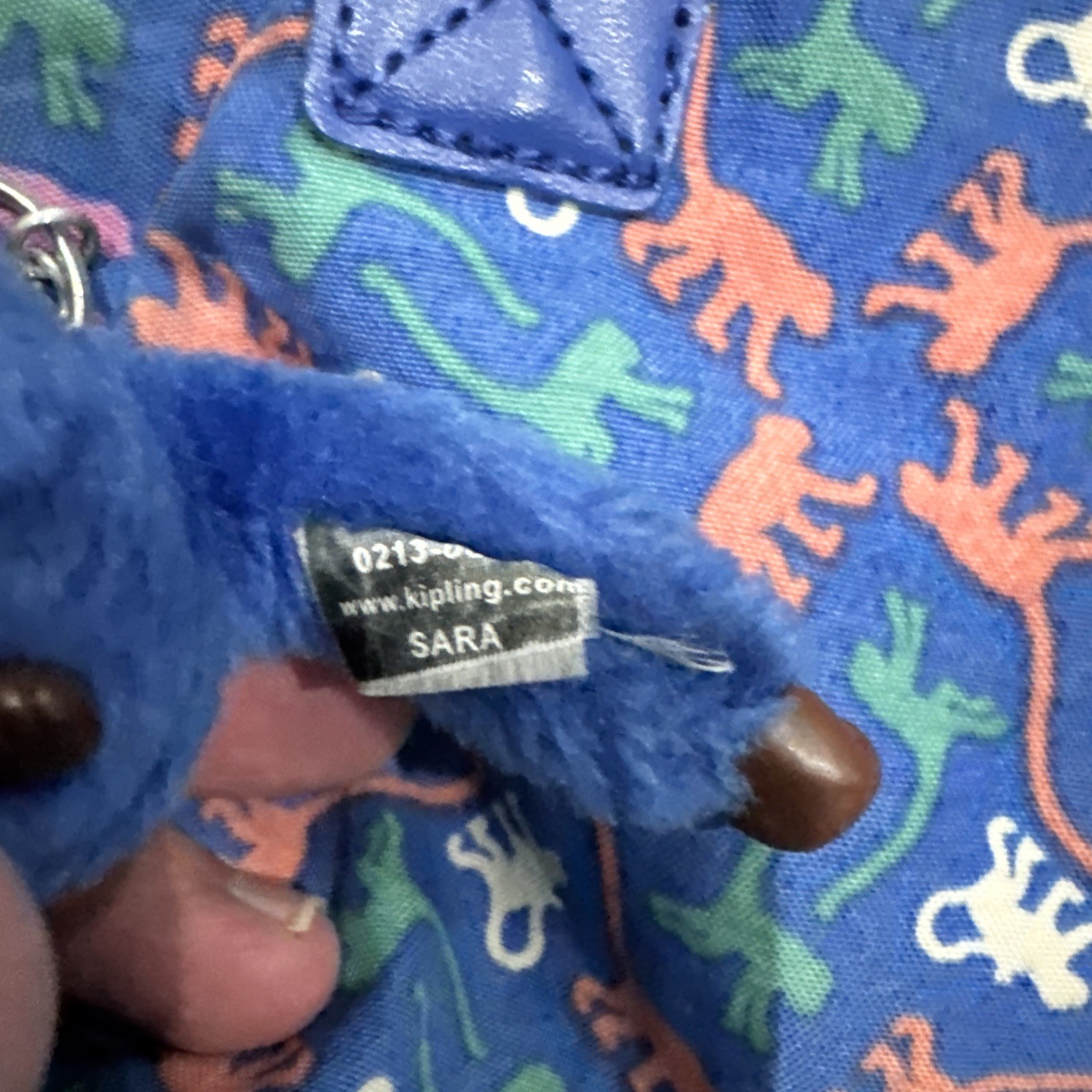 Blue Monkey Pattern Kipling  Multi Way Cross Body… - image 3