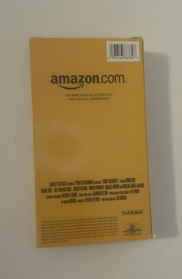 ROBOT HOLOCAUST VHS Horror Sci Fi Tim Kincaid Extremely RARE Amazon .com Edition - Image 2 of 3