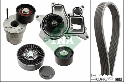 Wasserpumpe + Keilrippenriemensatz Schaeffler INA 529 0369 30 für BMW 5er F10 X1
