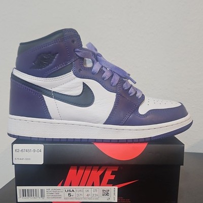 Nike Air Jordan 1 Retro High OG Court Purple 2.0 2020 Leather 575441-500