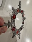 Leaded glass with glass shards artist mirror. — photo 4