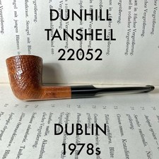 Vintage Dunhill Tanshell Dublin Pfeife 22052 Made in England mit Schlauch