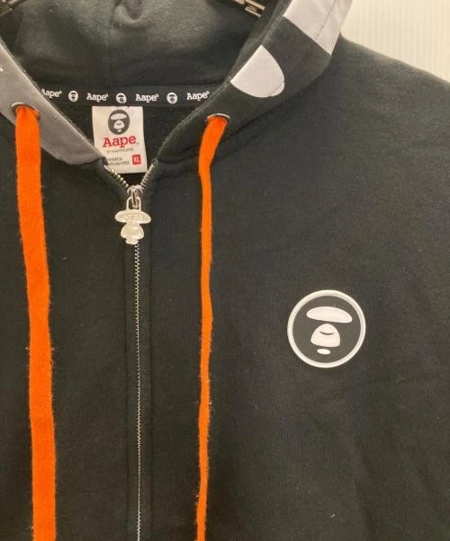 A BATHING APE (BAPE) Felpa con cappuccio e zip mimetica Aape