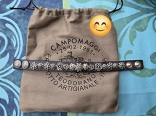Campomaggi Armband Leder Nieten Neu Schwarz m...
