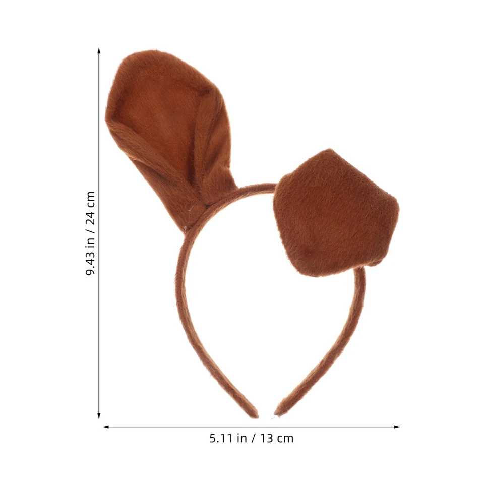  3 Pcs Mode Enfants Costume Animal Set Kangourou Bandeau Bowtie Queue Kit Mignon - Photo 2/4