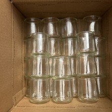 Lot of 45 Oui Yogurt Glass Jars 5oz for Storage, candles, DIY Arts and Crafts