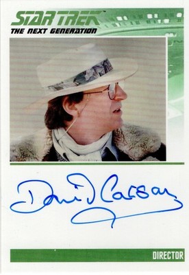 Star Trek Connections: David Carson, Regisseur TNG Autogrammkarte