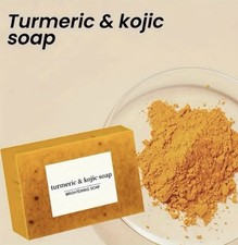 Turmeric  Kojic Acid Brightening Soap Bar, Exfoliating, Lemon Scent