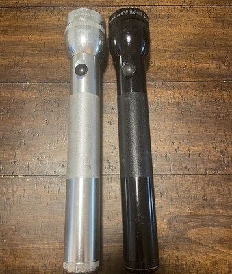 Mag-Lite Flashlights 3 D Cell Black & Chrome MagLite 3D USA 12-3/8''