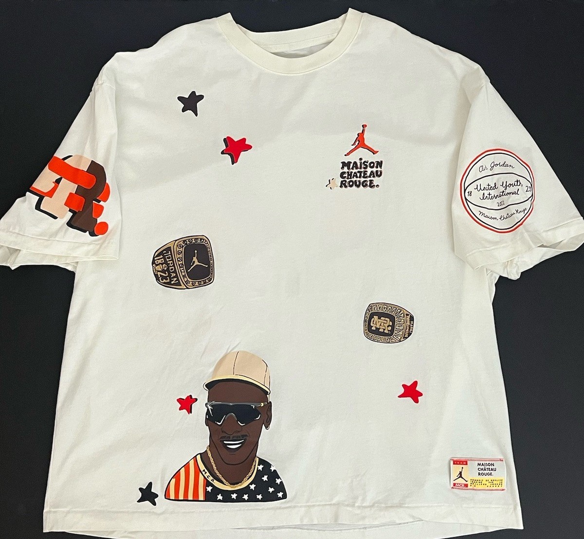 ☆ AIR JORDAN x Maison Chateau Rouge コラボTシャツ ☆ Jordan x Maison Chateau Rouge T-Shirt Men's 2XL White Tee | eBay