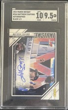 Matthew Stafford Auto Autograph Panini Instant 2022 1/1 !!! SGC 9.5 Auto 10.