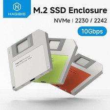 Hagibis M.2 NVMe SSD Enclosure USB 3.2 Gen2 10Gbps 2230/2242 Aluminum Case