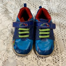 PJ Masks Toddler Sneakers Size 9 Blue Green Athletic Hook Loop Shoes