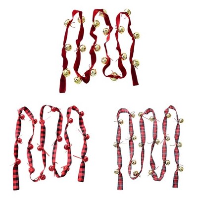 Long Permanent Fabric Metal Holiday Toll Fibers Traditional Christmas Home