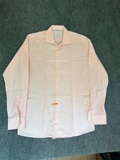 Eton Contemporary Pink Long Sleeve 100 Cotton Dress Shirt Size 41/16 L